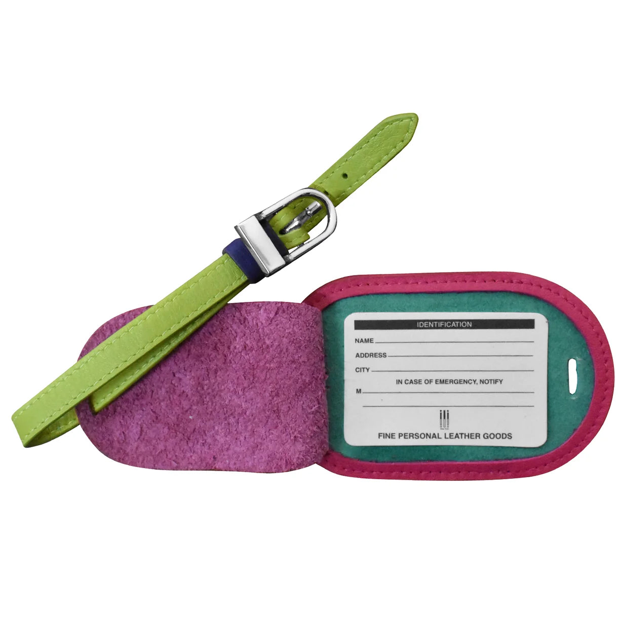ROUND LUGGAGE TAG BLACK BRIGHTS