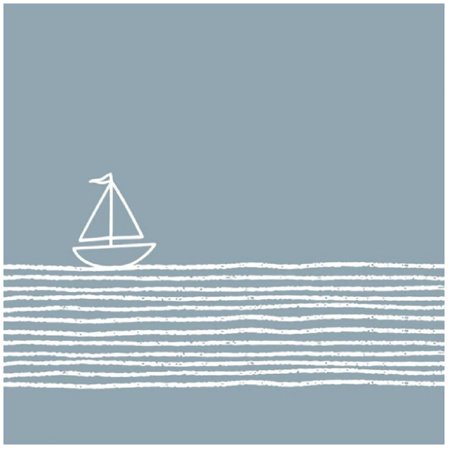 Cocktail Napkin - Pure Sailing, Blue
