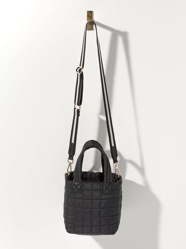 Ezra Mini Tote Cross-Body, Black