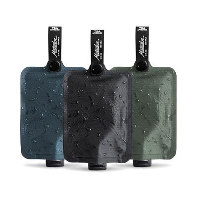 FlatPak Toiletry Bottle 3-Pack - Color: Charcoal/Slate Blue/Sage