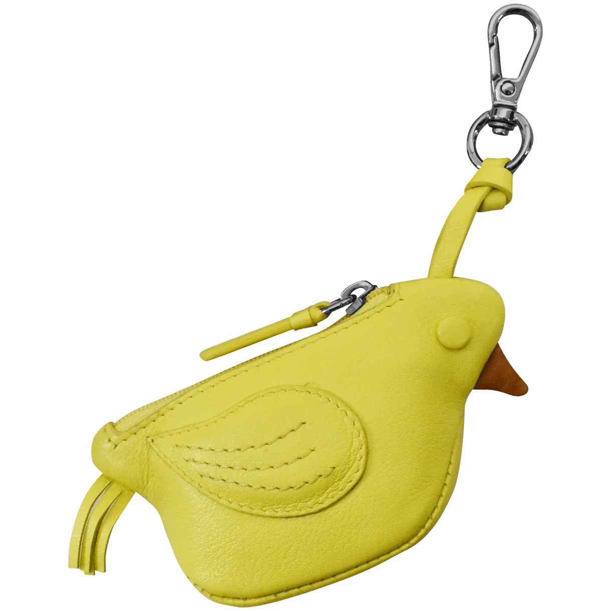 Bird Coin Pouch Charm - Mellow Yellow