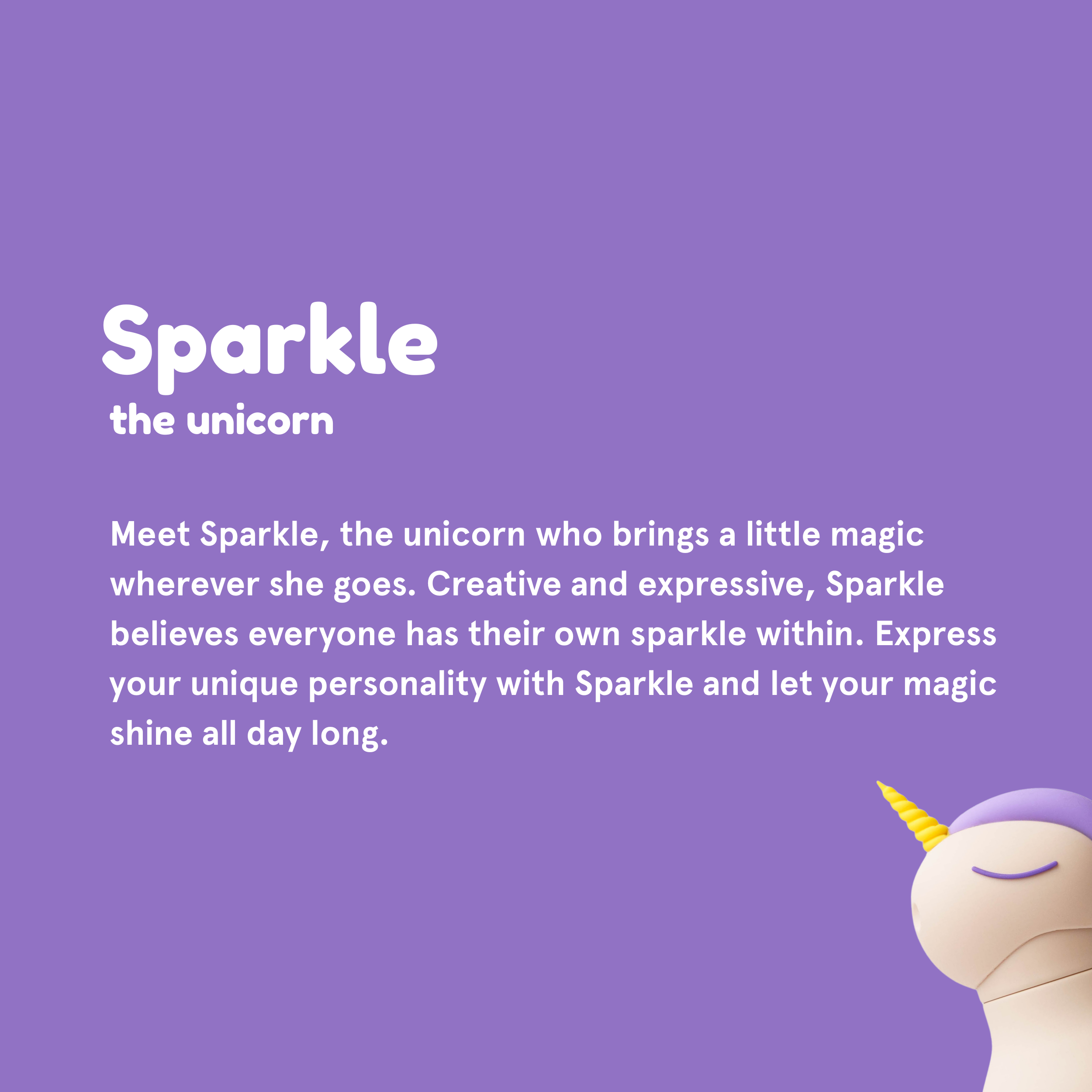 Ceramic-Lined Water Bottle - Unicorn