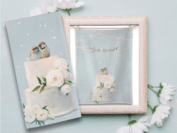WEDDING BIRDS TEA TOWEL