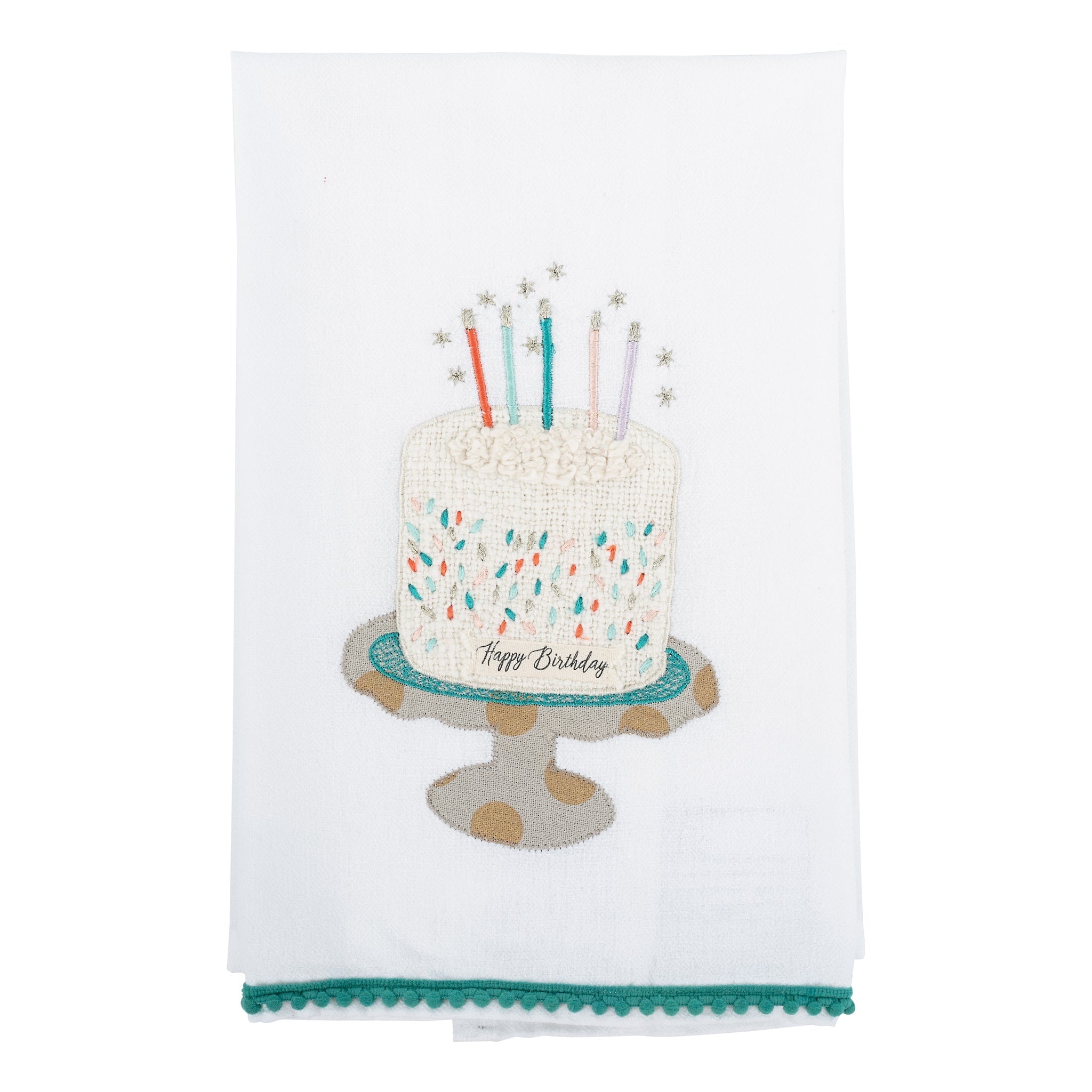 CANDLES & WISHES BIRTHDAY TEA TOWEL