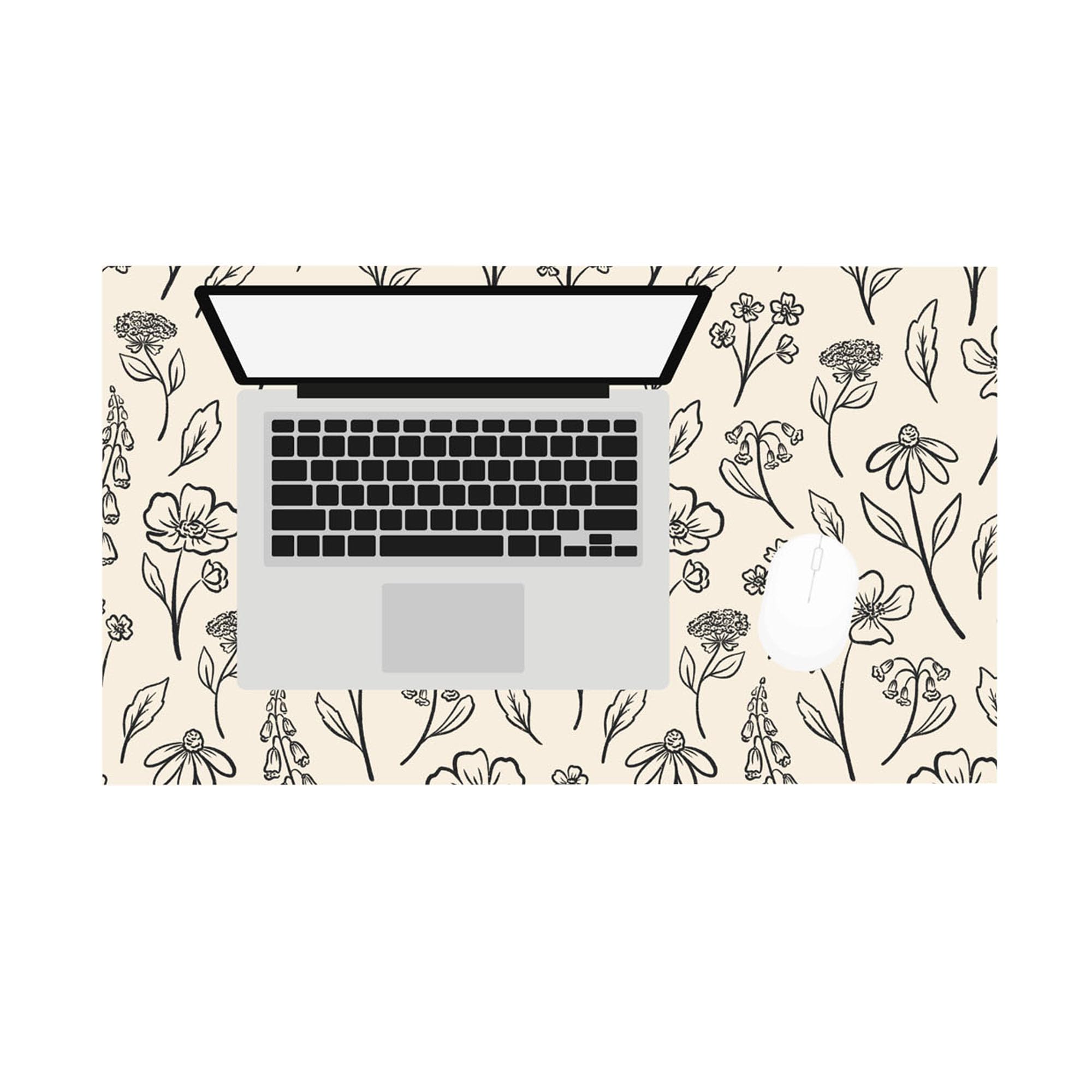 Pressed Floral Desk Pad - Small