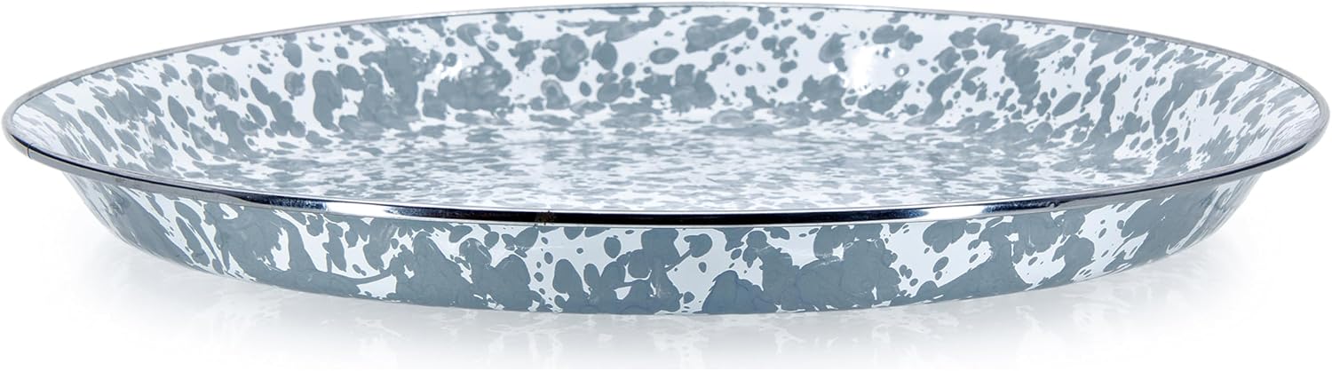 Grey Swirl Medium Tray