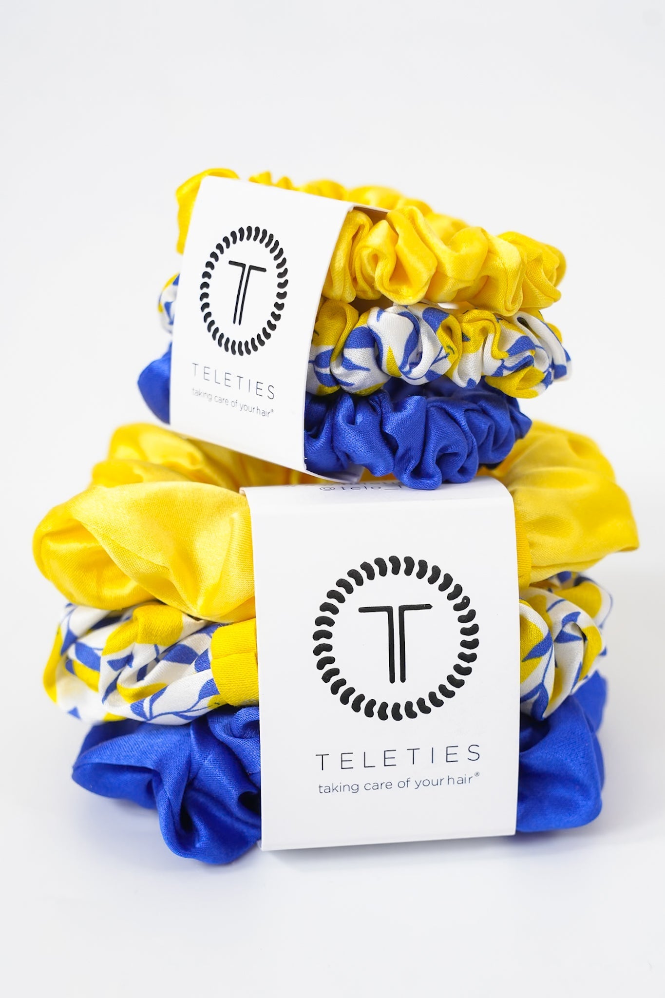 silk hair scrunchie-small-limoncello