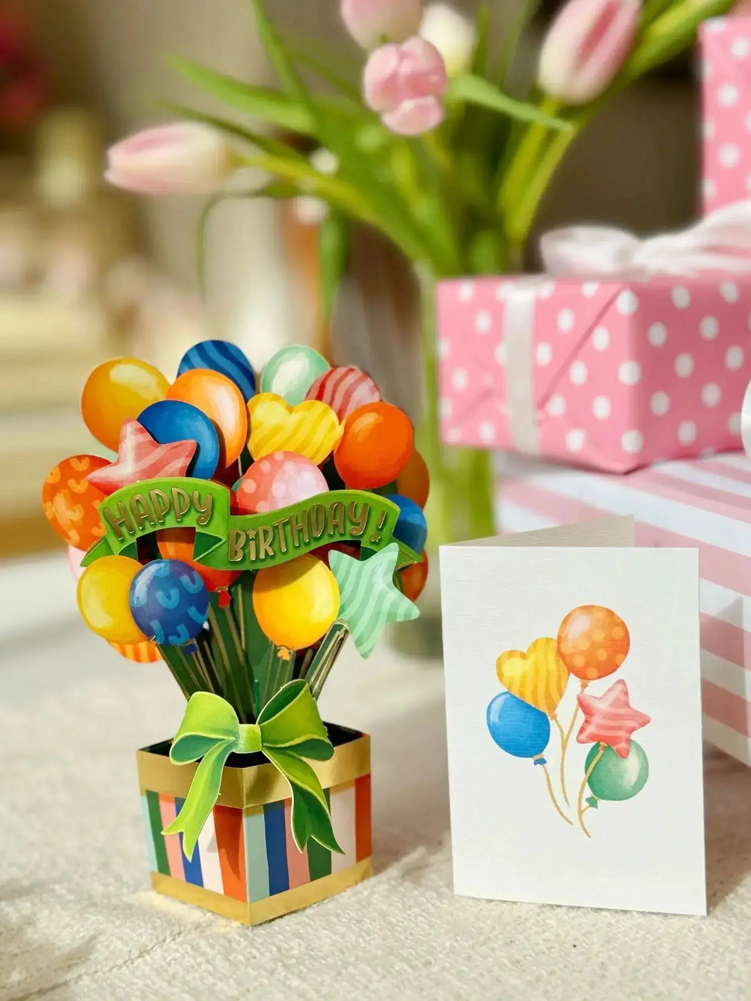 Mini Birthday Balloons Greeting Card