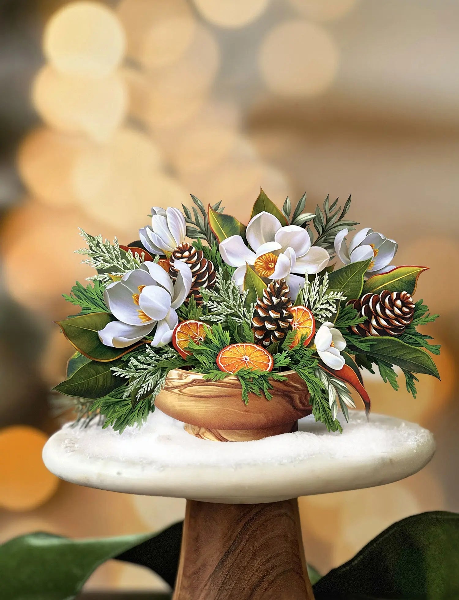 MINI WINTER MAGNOLIA GREETING CARD