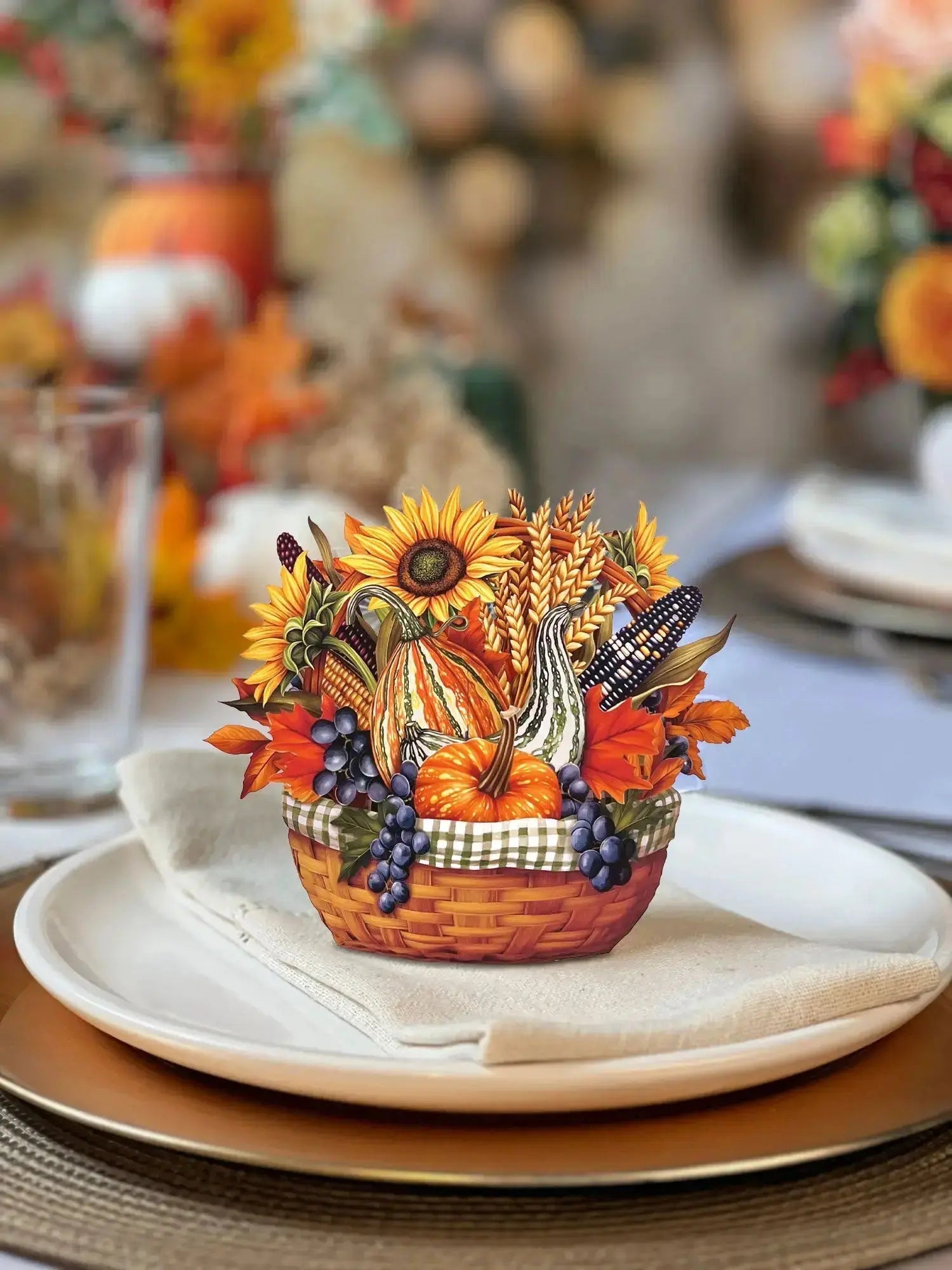 MINI GOLDEN HARVEST GREETING CARD