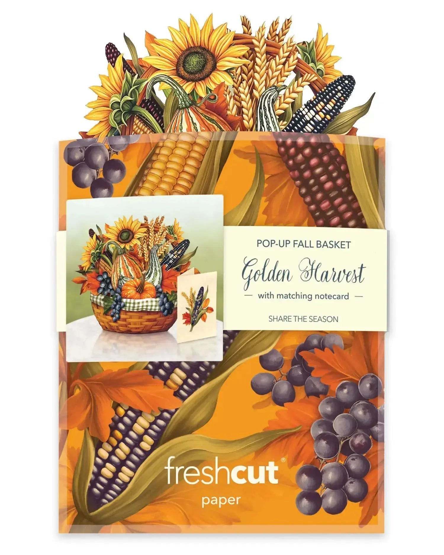 MINI GOLDEN HARVEST GREETING CARD