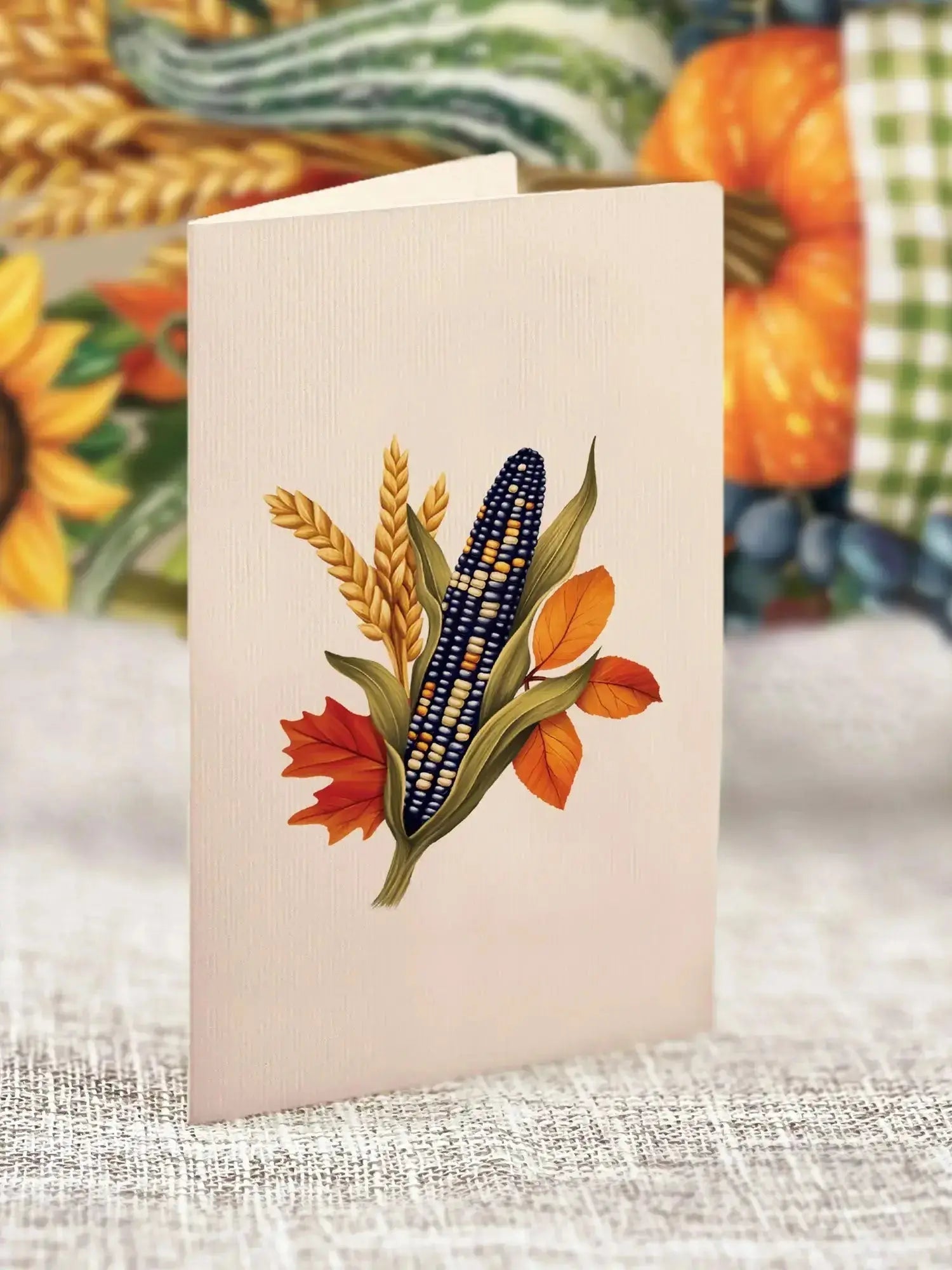 MINI GOLDEN HARVEST GREETING CARD