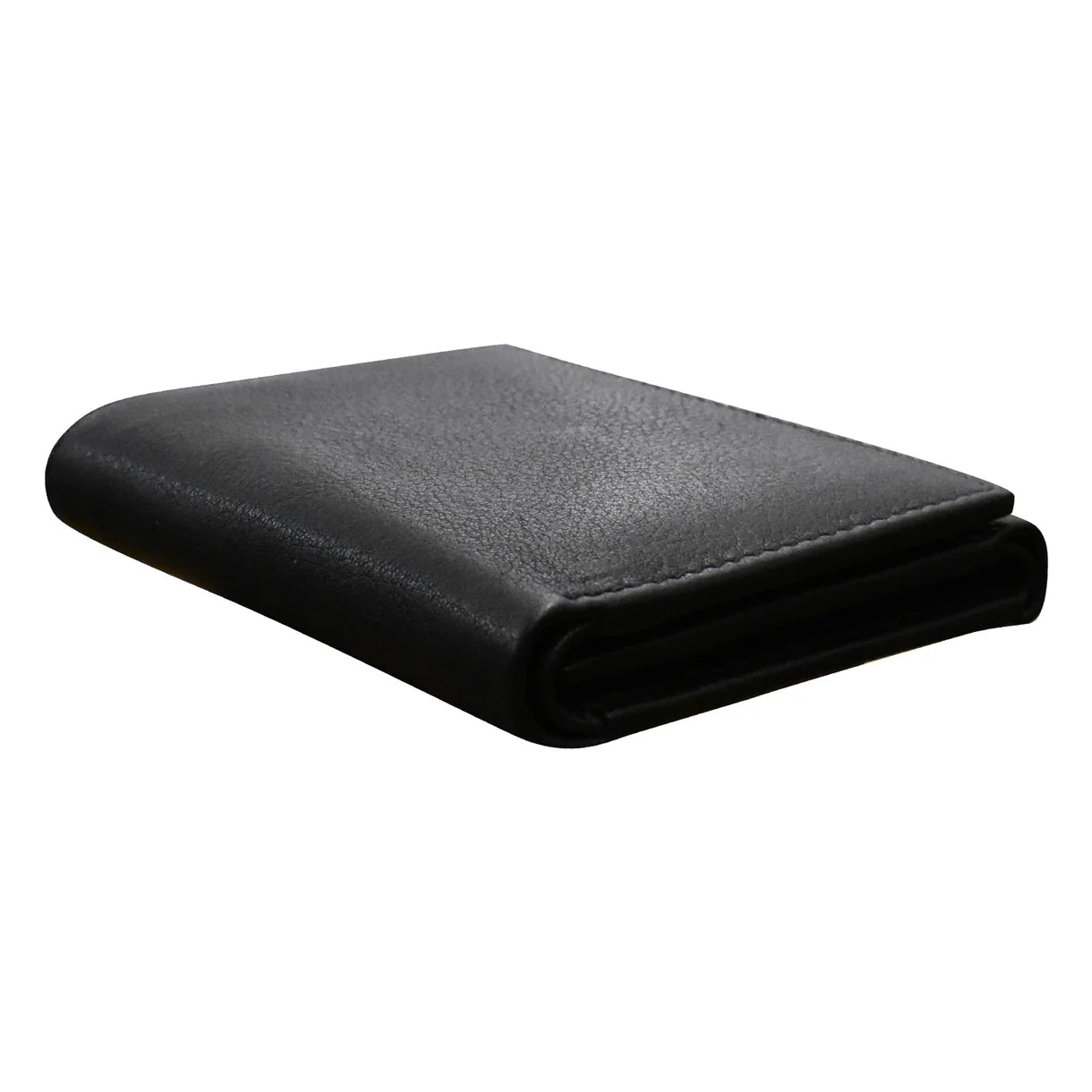 Men's Wallet Premium Leather Trifold - Black