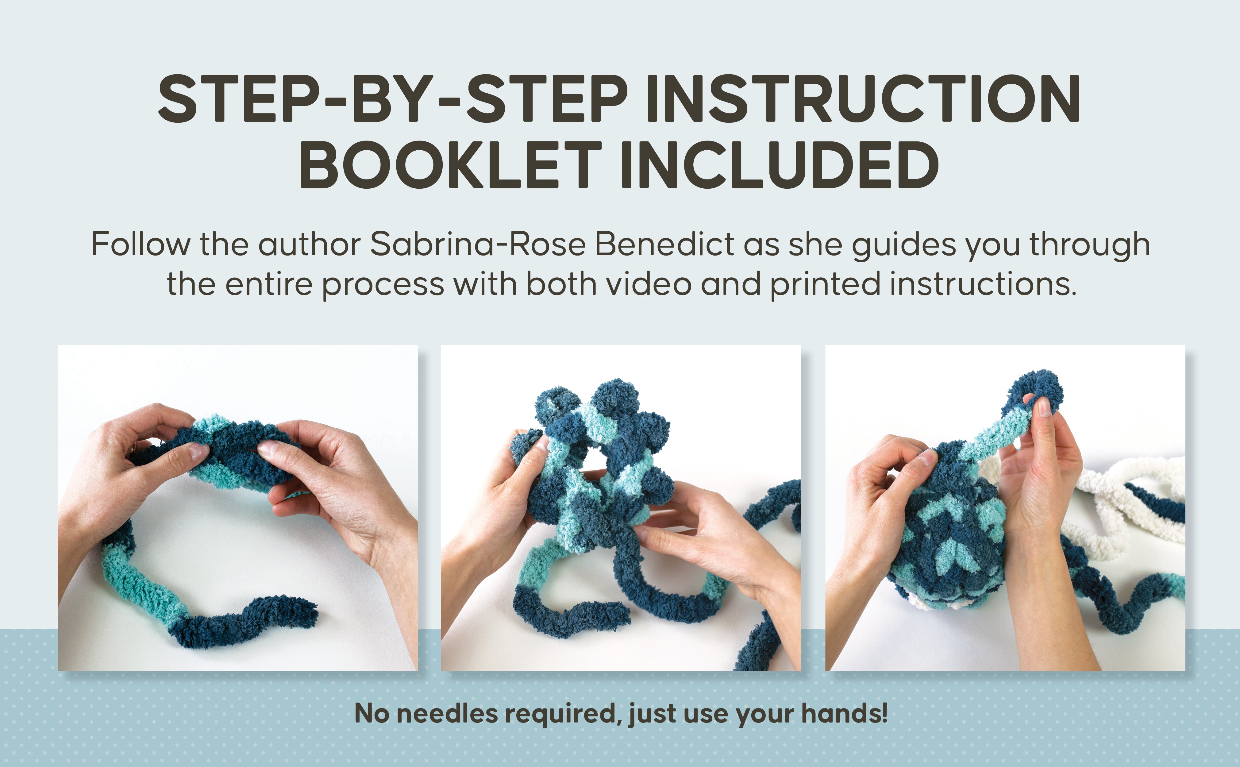 Super Simple Finger Knitting Kit: Jiggle the Jellyfish