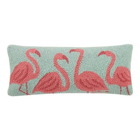 Flamingo Beach Pillow 8" x 20"