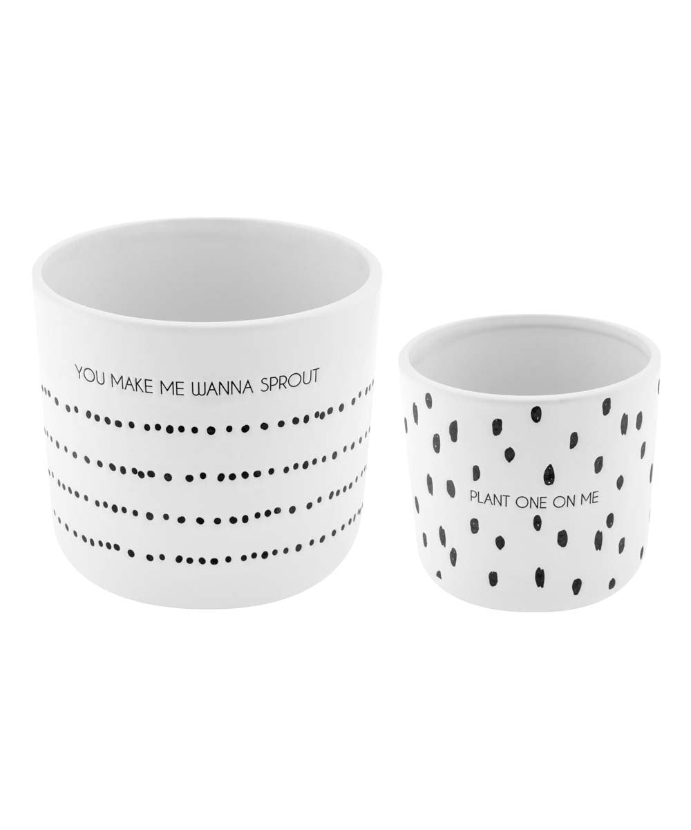 Milo Pot (Set of 2) You Make Me Wanna Sprout