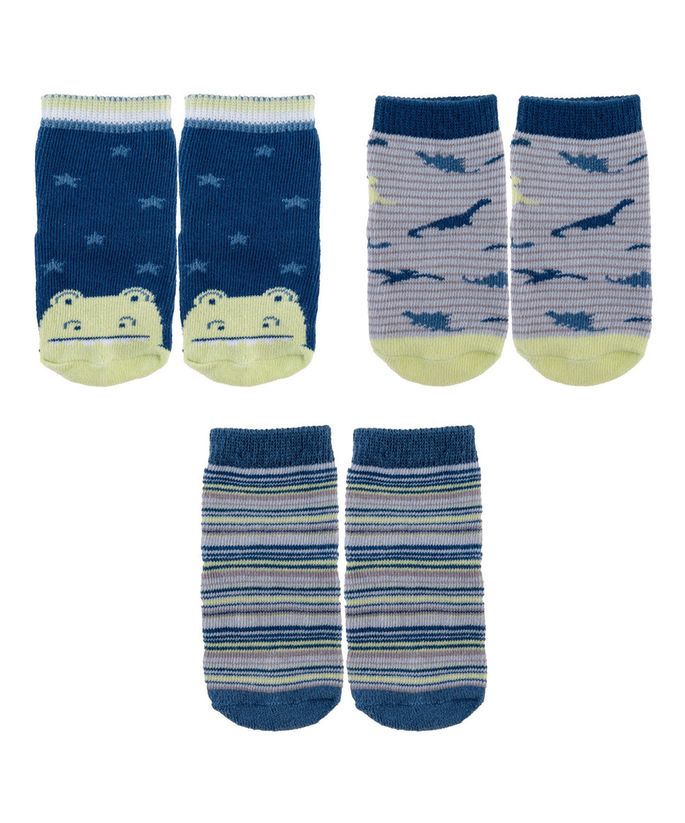 3 Baby Socks 3-pk (0-12 mos.) - Dino