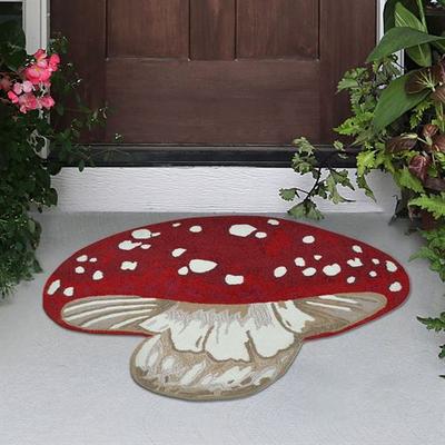 Red Shroom Rug 3' x 3'