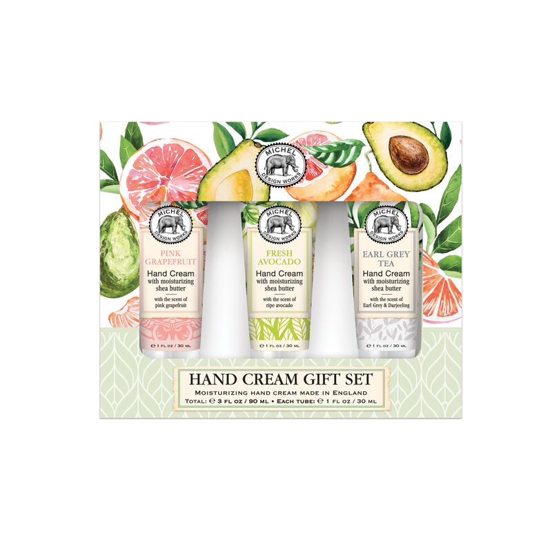 Small Hand Cream Gift Set: Pink Grapefruit, Fresh Avocado, Earl Grey