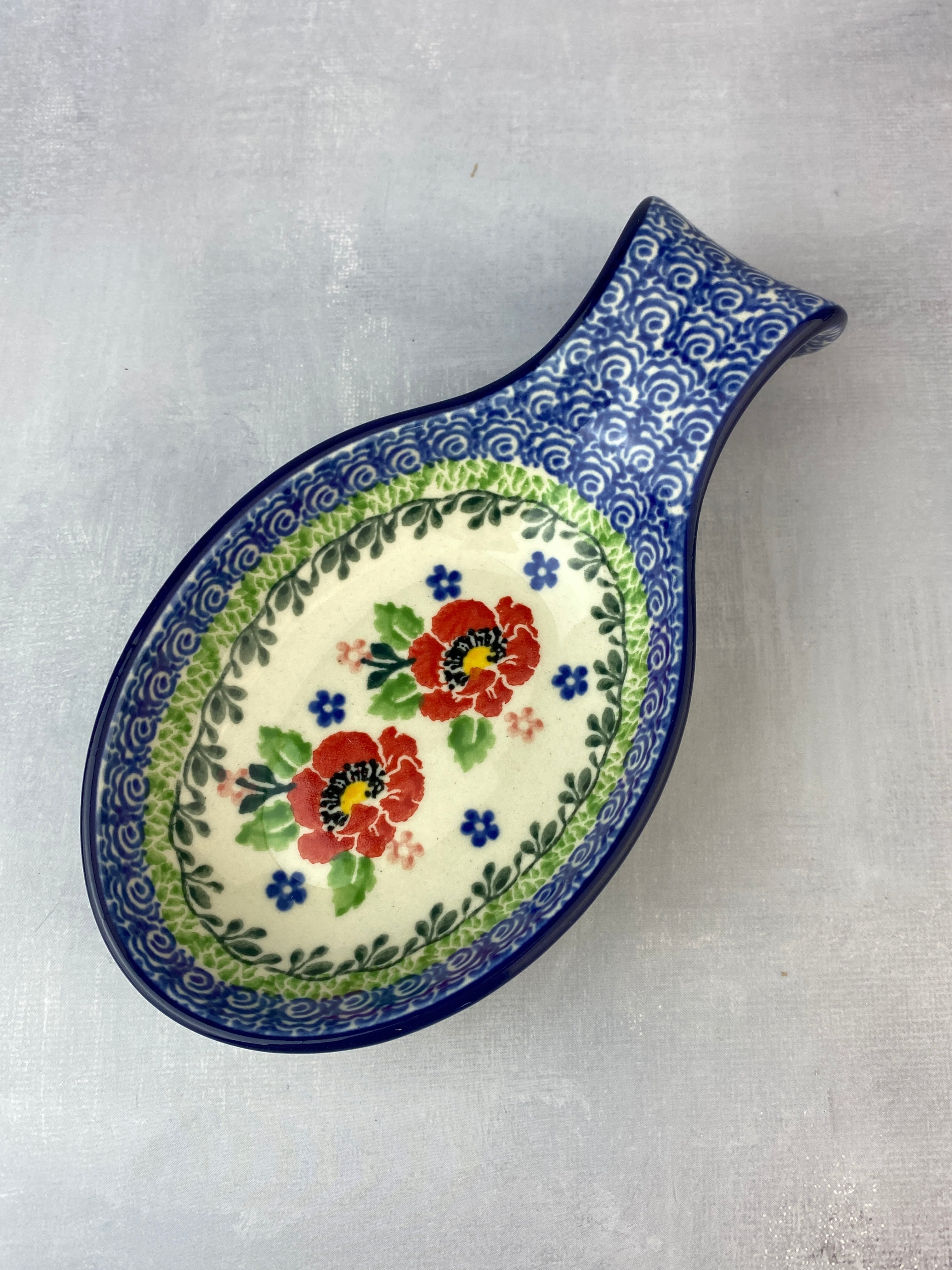 Spoon Rest (A26) - Polish Pottery