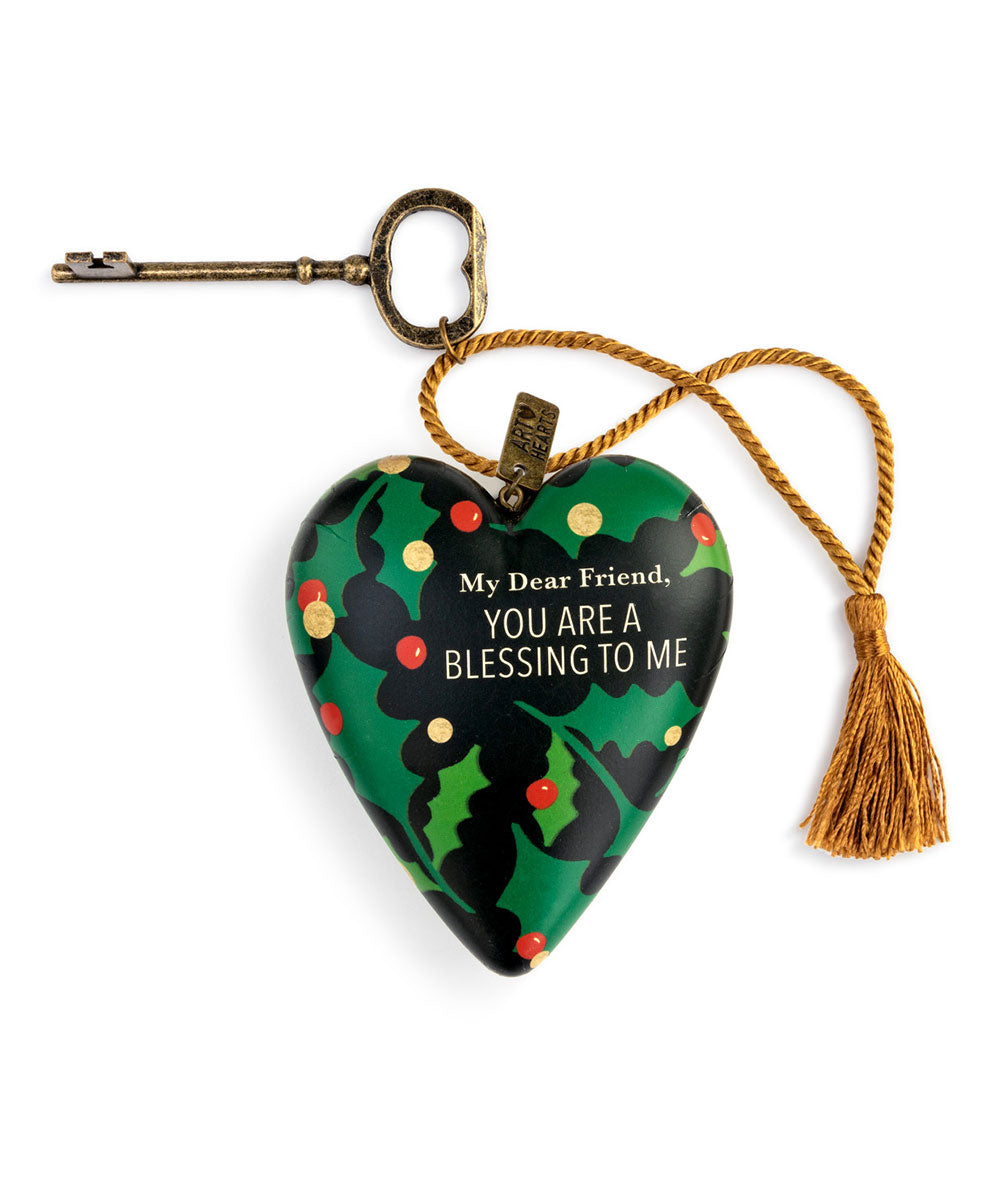 DEAR FRIEND CHRISTMAS ART HEART