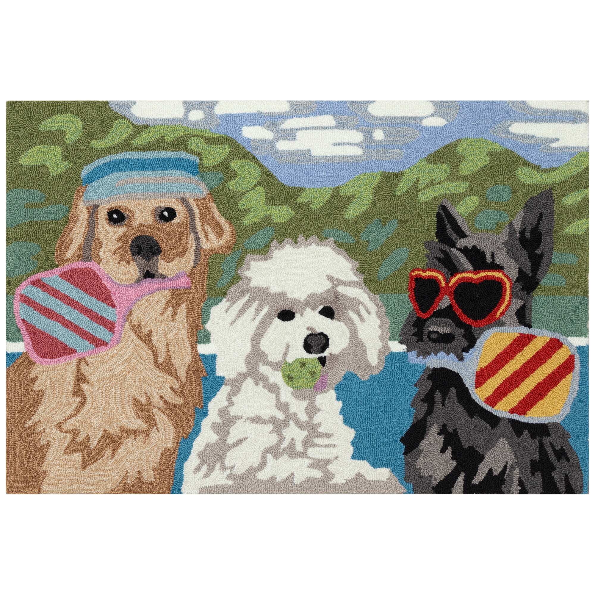 Pickled Pups Multi Rug (20" x 30")