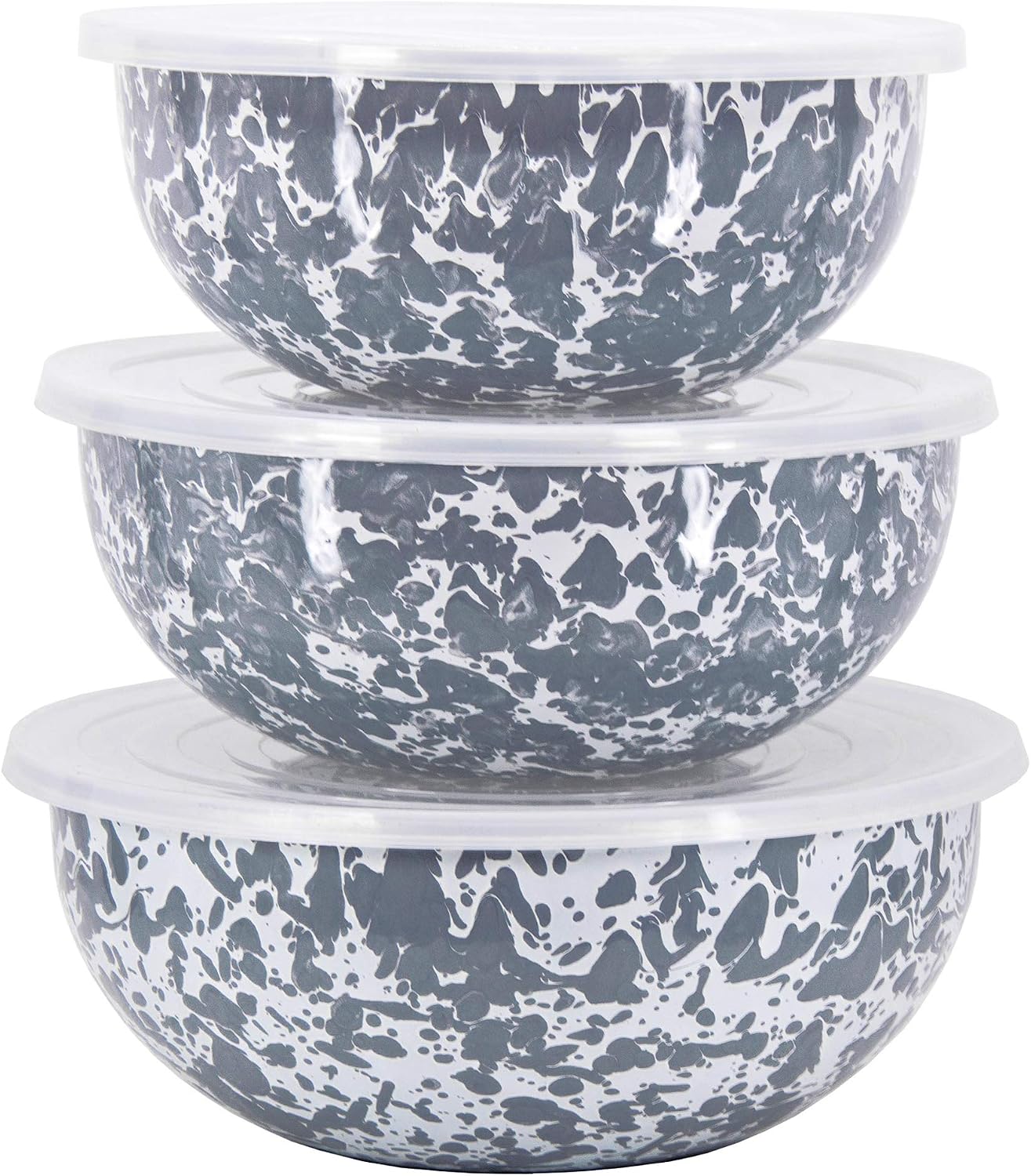 Grey Swirl Mixing Bowls - Nesting (set of 3)