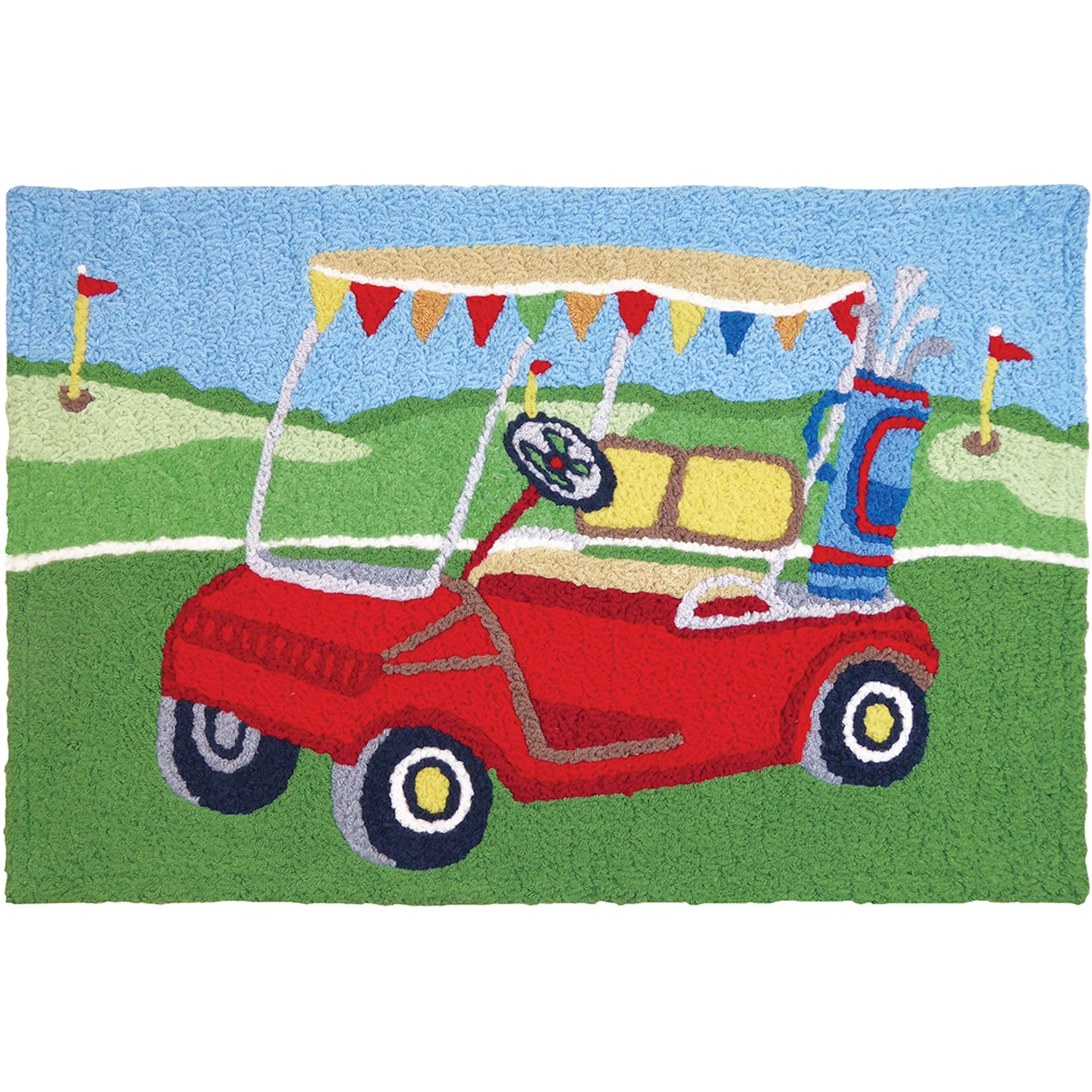 Golfing a Round 20" x 30" Rug