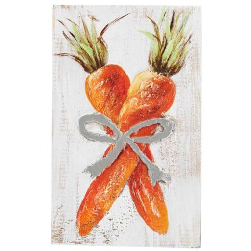 Carrots Painted Easter Plaque