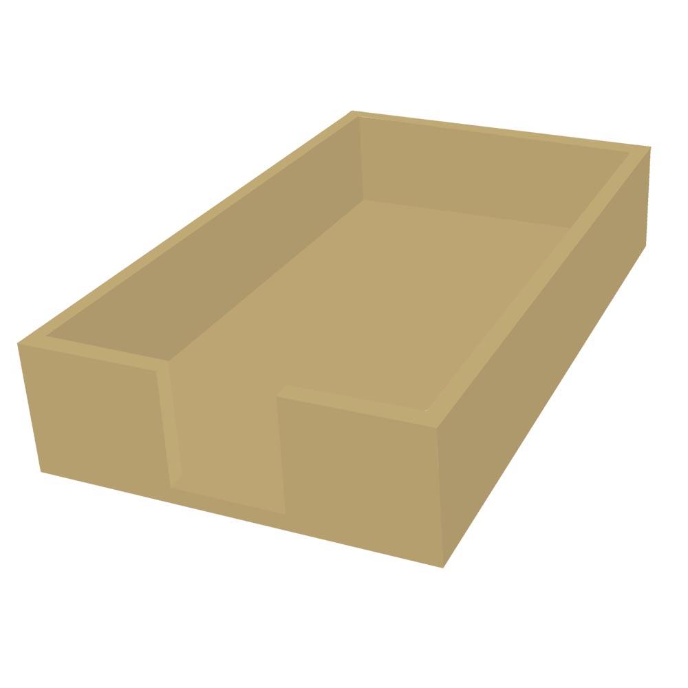 Guest Towel Caddy - Wood/Gold