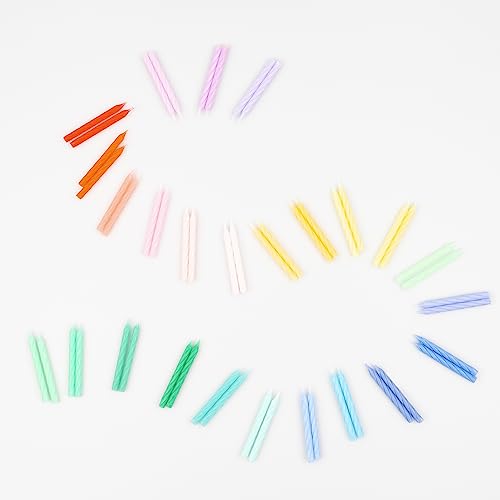 Rainbow Twisted Mini Candles