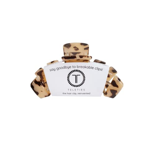 Round Flat Hair Clip - Medium - Blonde Tortoise