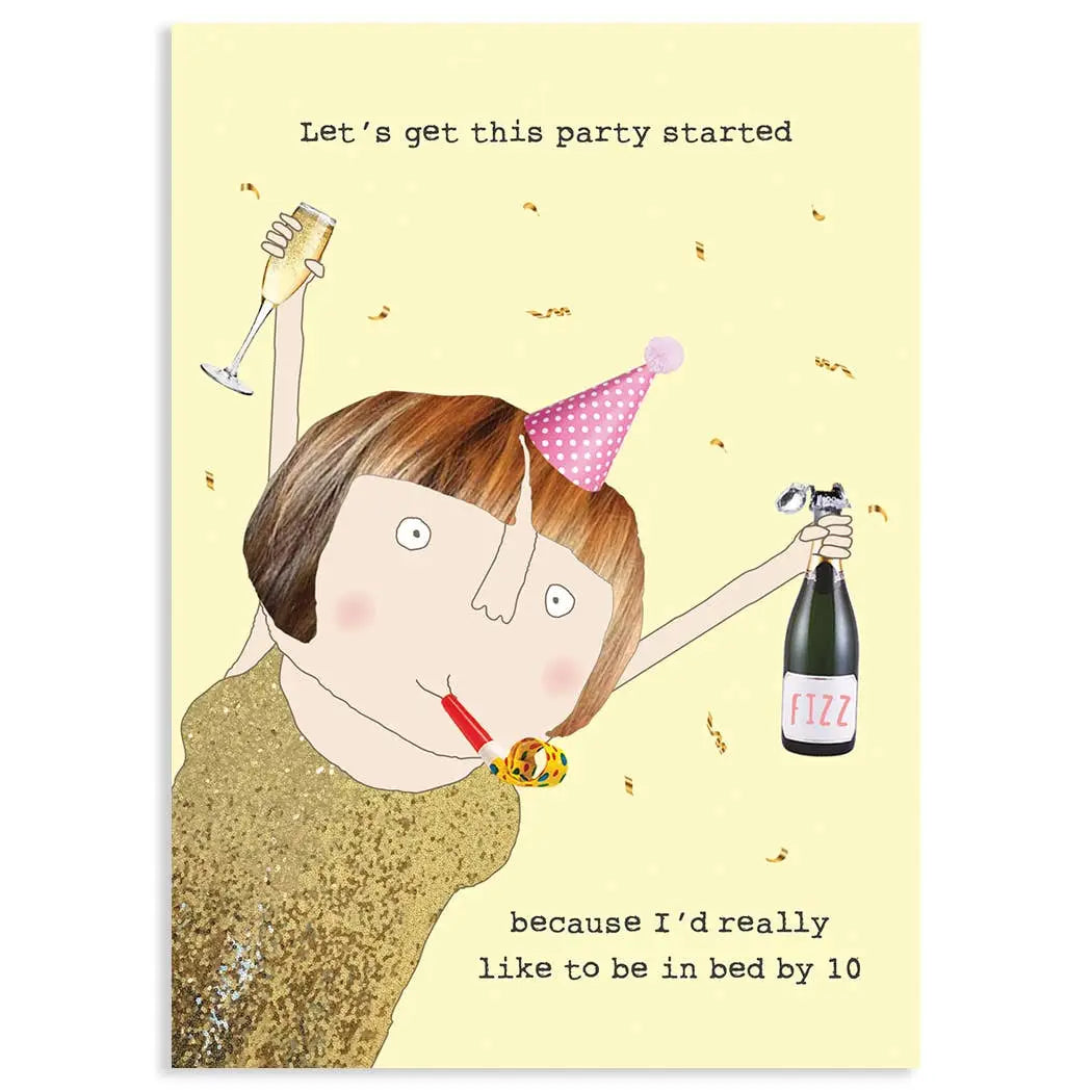 PARTY STARTED BIRTHDAY GREETING CARD