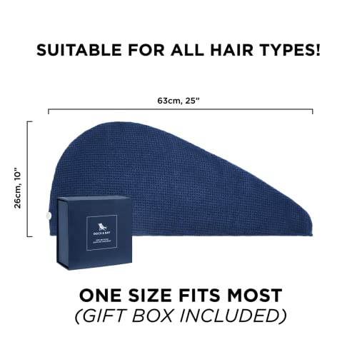 Hair Wrap - Classic Waffle - Nautical Navy