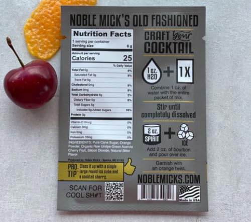 Old Fashioned Single-Serve Craft Cocktail Mix