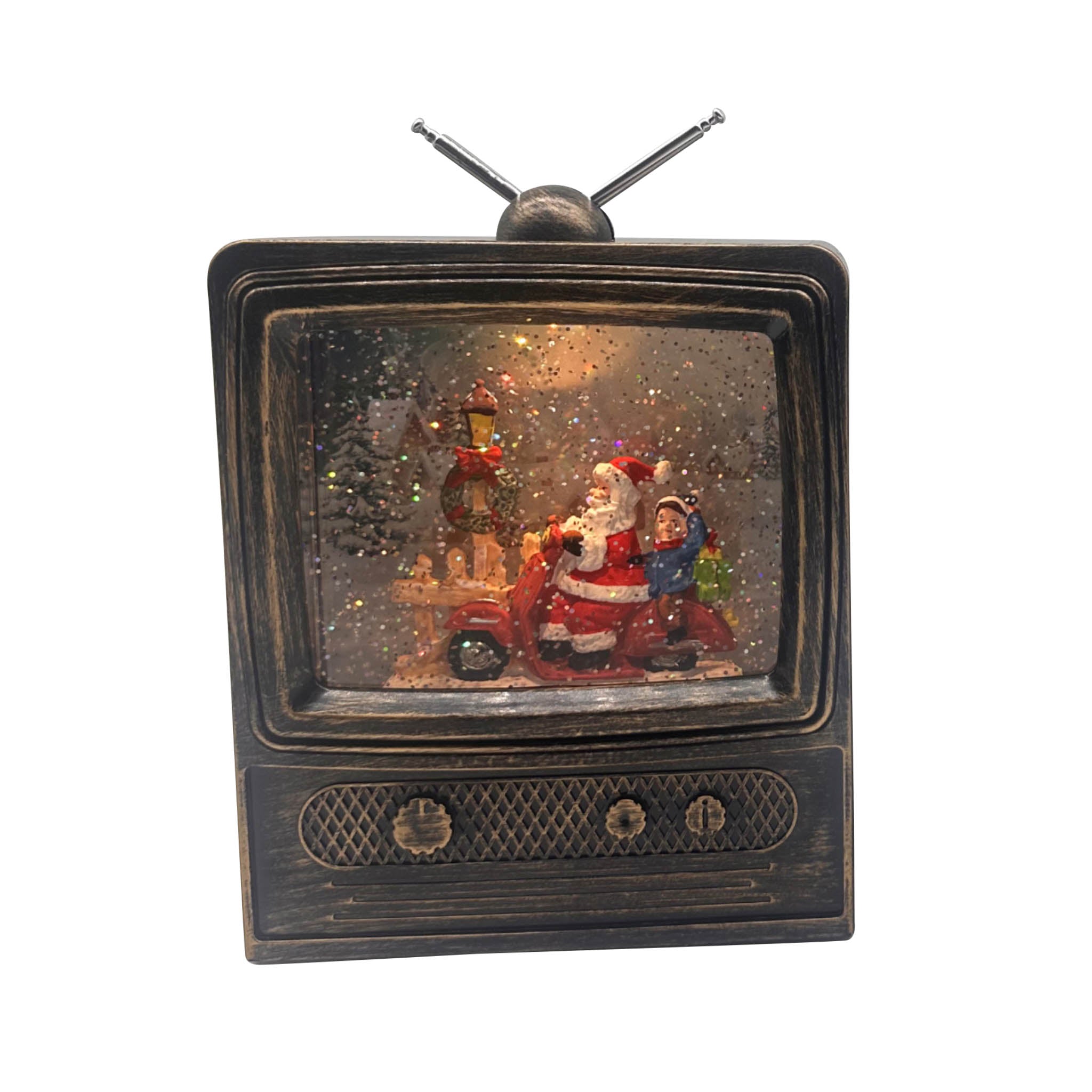 Santa on Scooter Christmas TV
