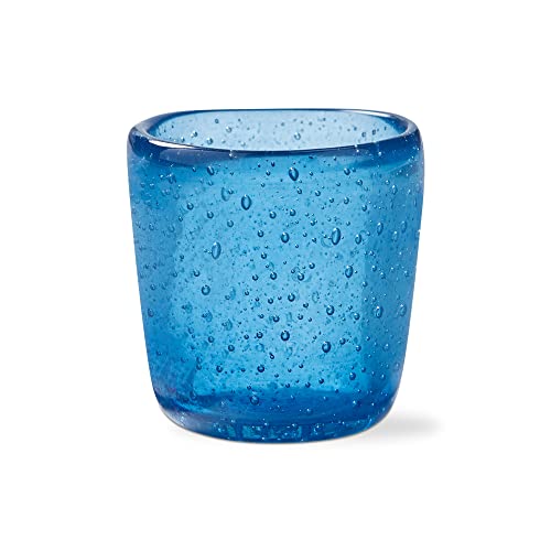 Paint Box Blown Glass Tealight Holder Light Blue