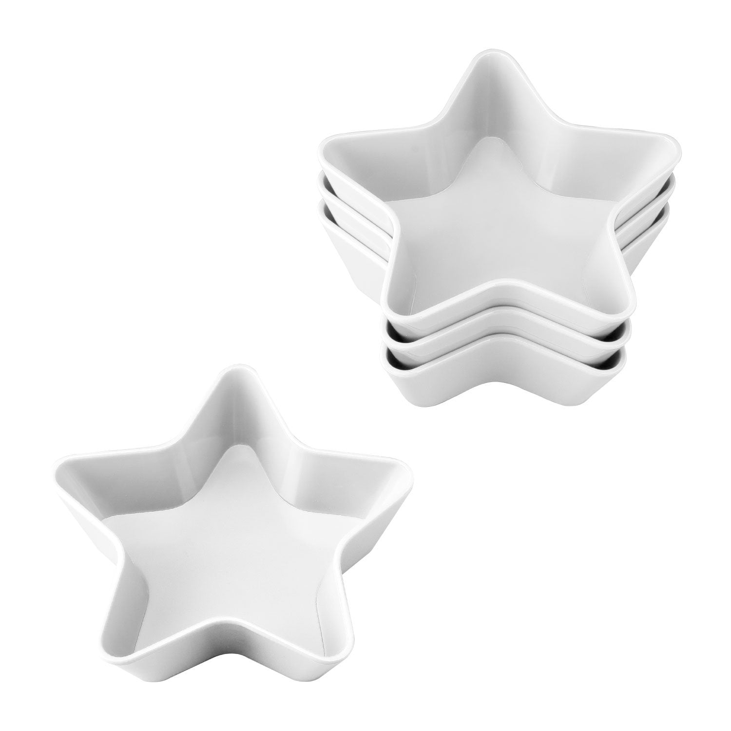 Star 5 3/4" Melamine Bowl, white (set of 4)