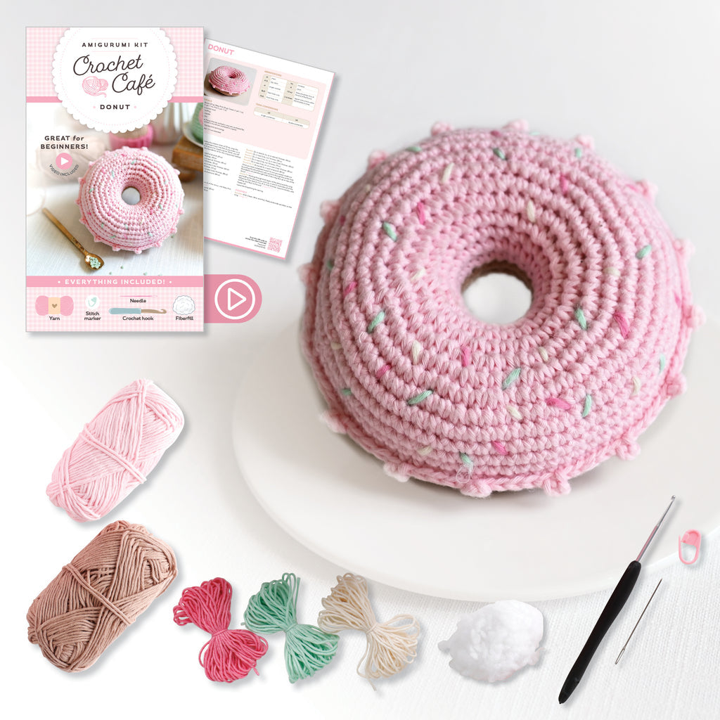 Crochet Cafe' Amigurumi Kit - Donut