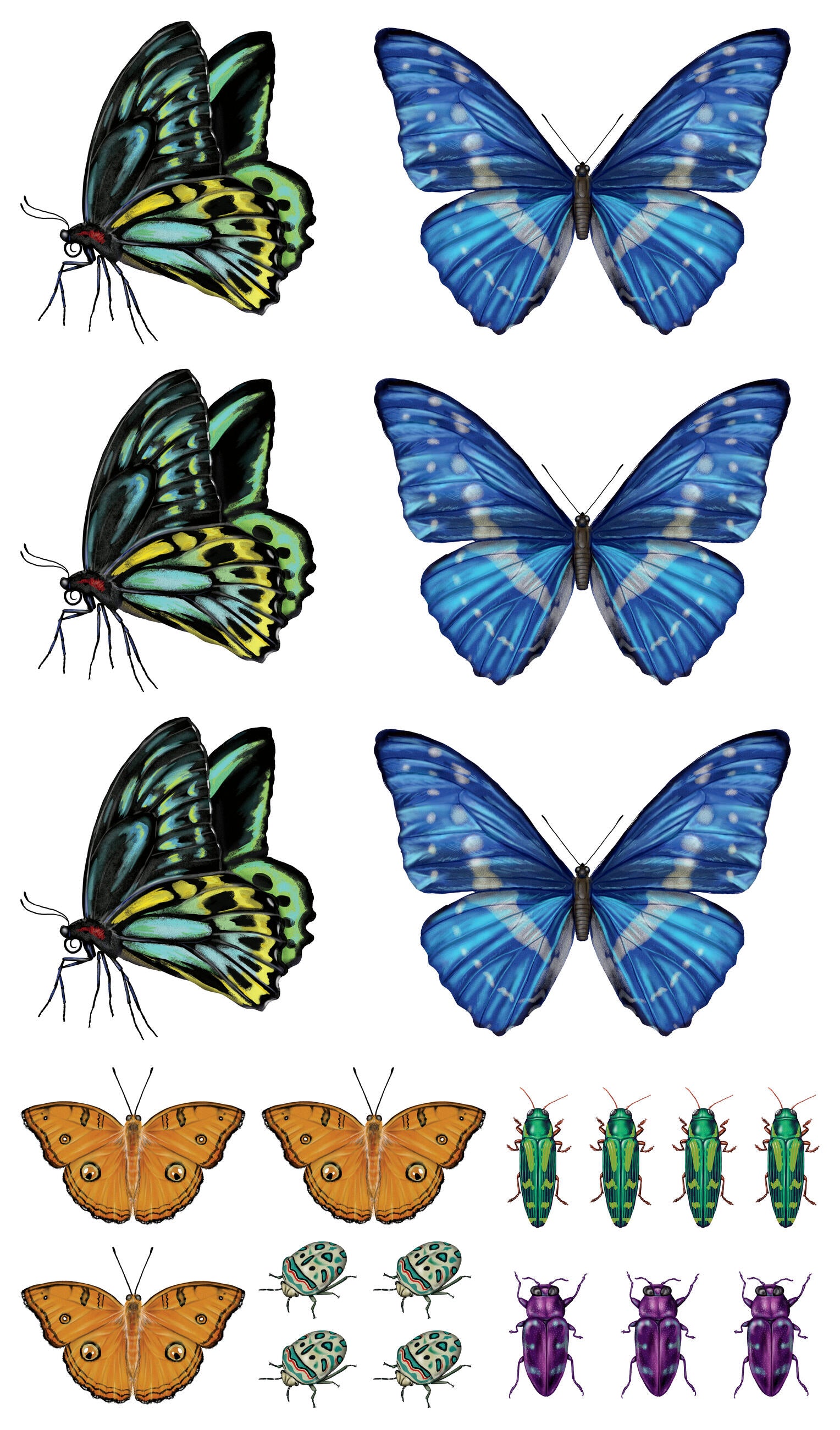 Fluttery, Friendly Tattoo Butterflies and Other Insects