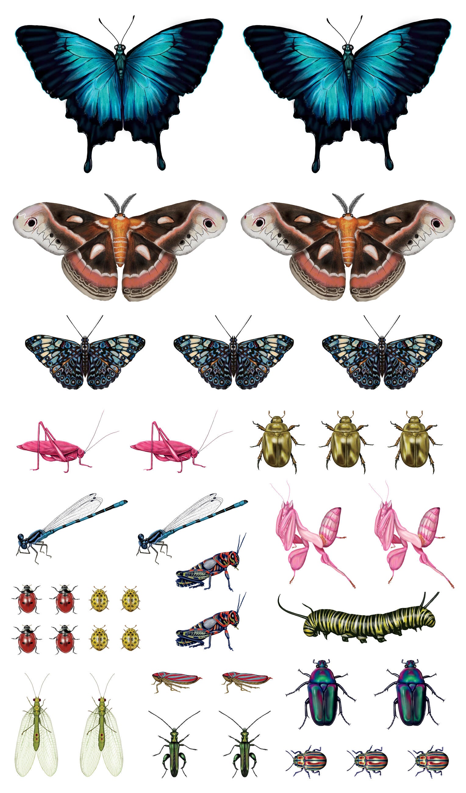 Fluttery, Friendly Tattoo Butterflies and Other Insects