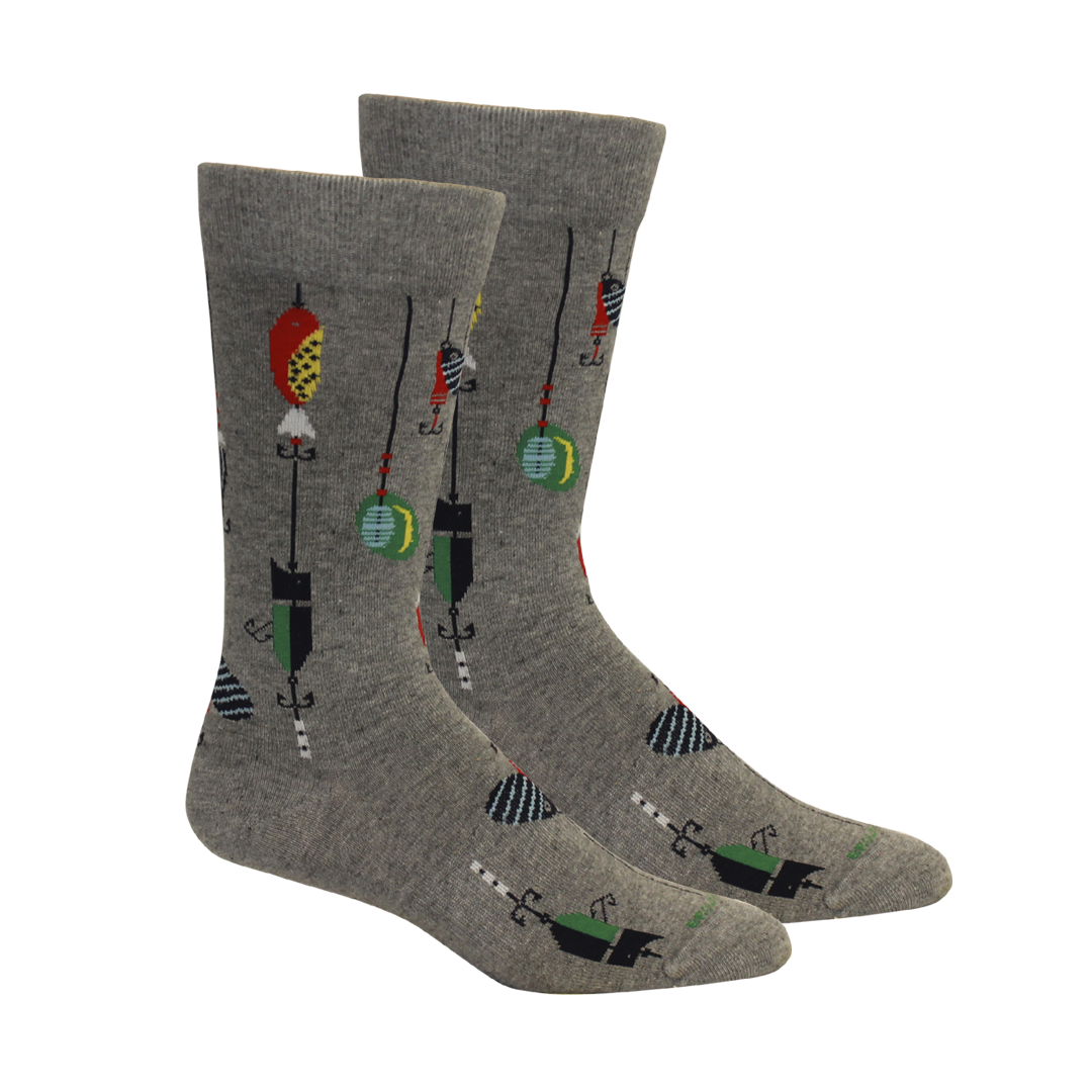 Lured - Lt. Grey Heather Men's Socks