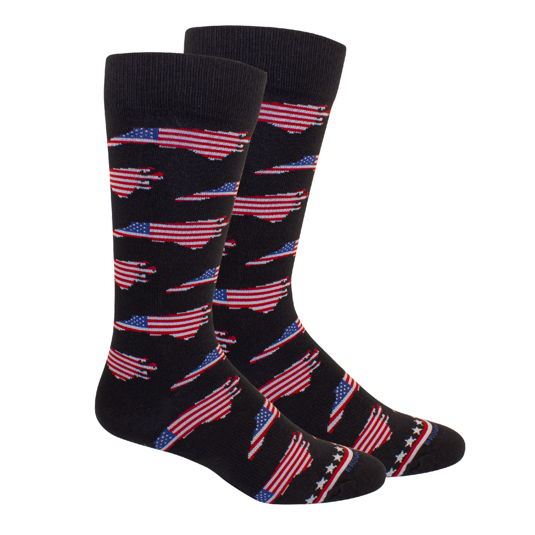 NC, USA - Navy Men's Socks