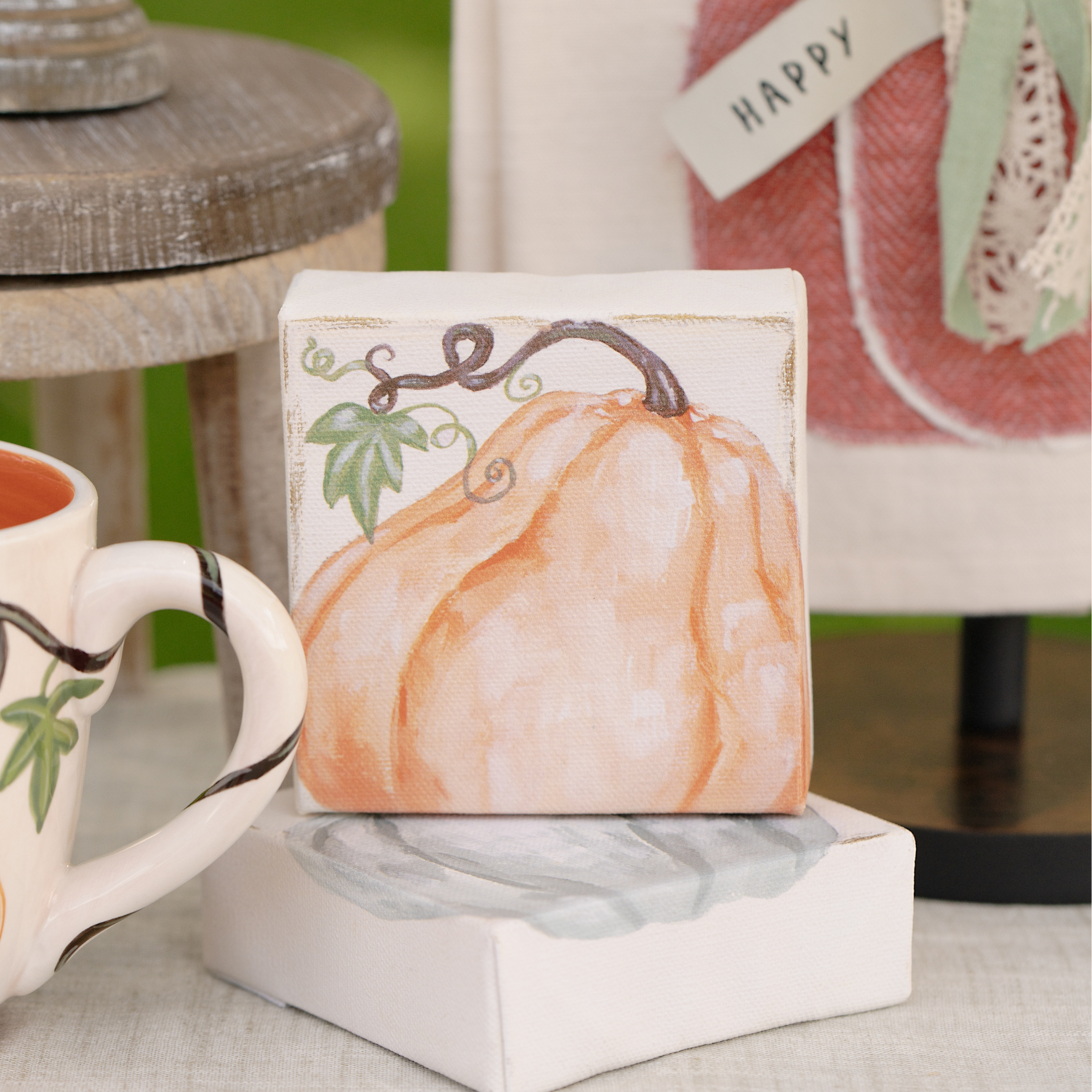 ORANGE PUMPKIN CANVAS
