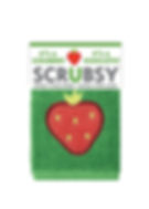 Scrubsy Cloth - Strawberry