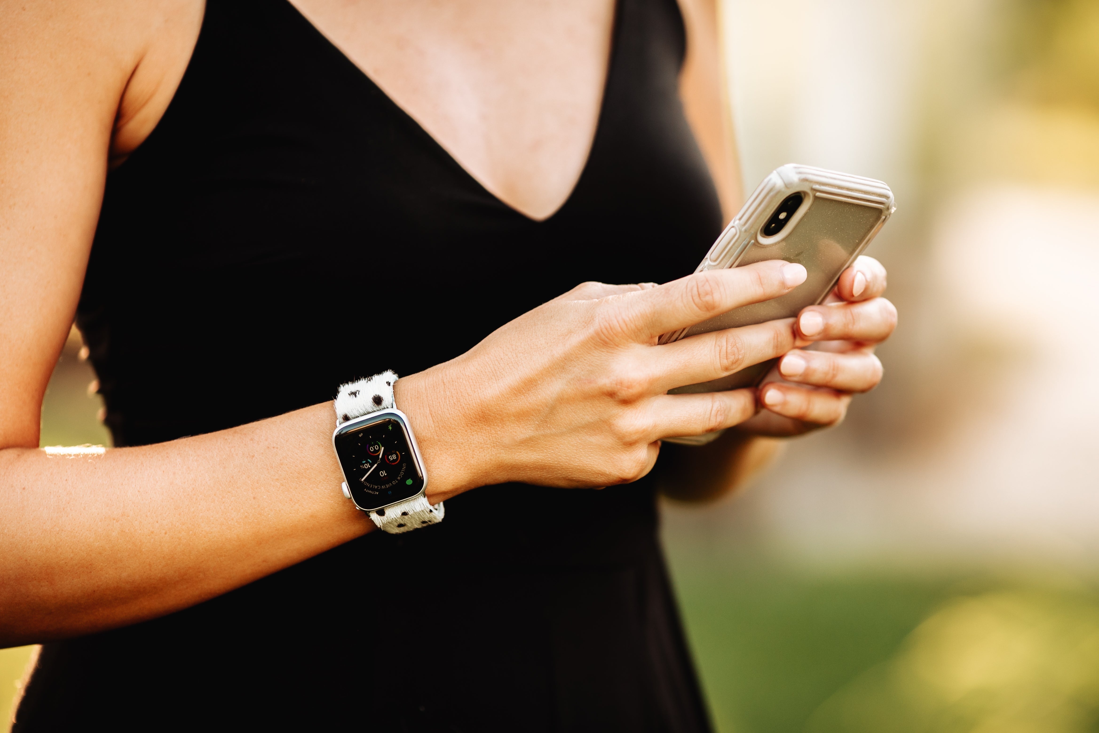 SPOTTED IN BLACK BRACELET EXTENDED