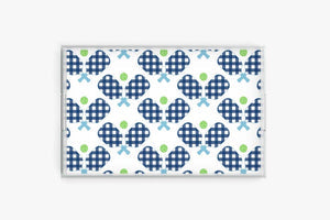 Pickleball Navy Rectangular Tray