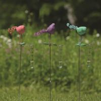 TERRA COTTA FLOWER RAIN GAUGE
