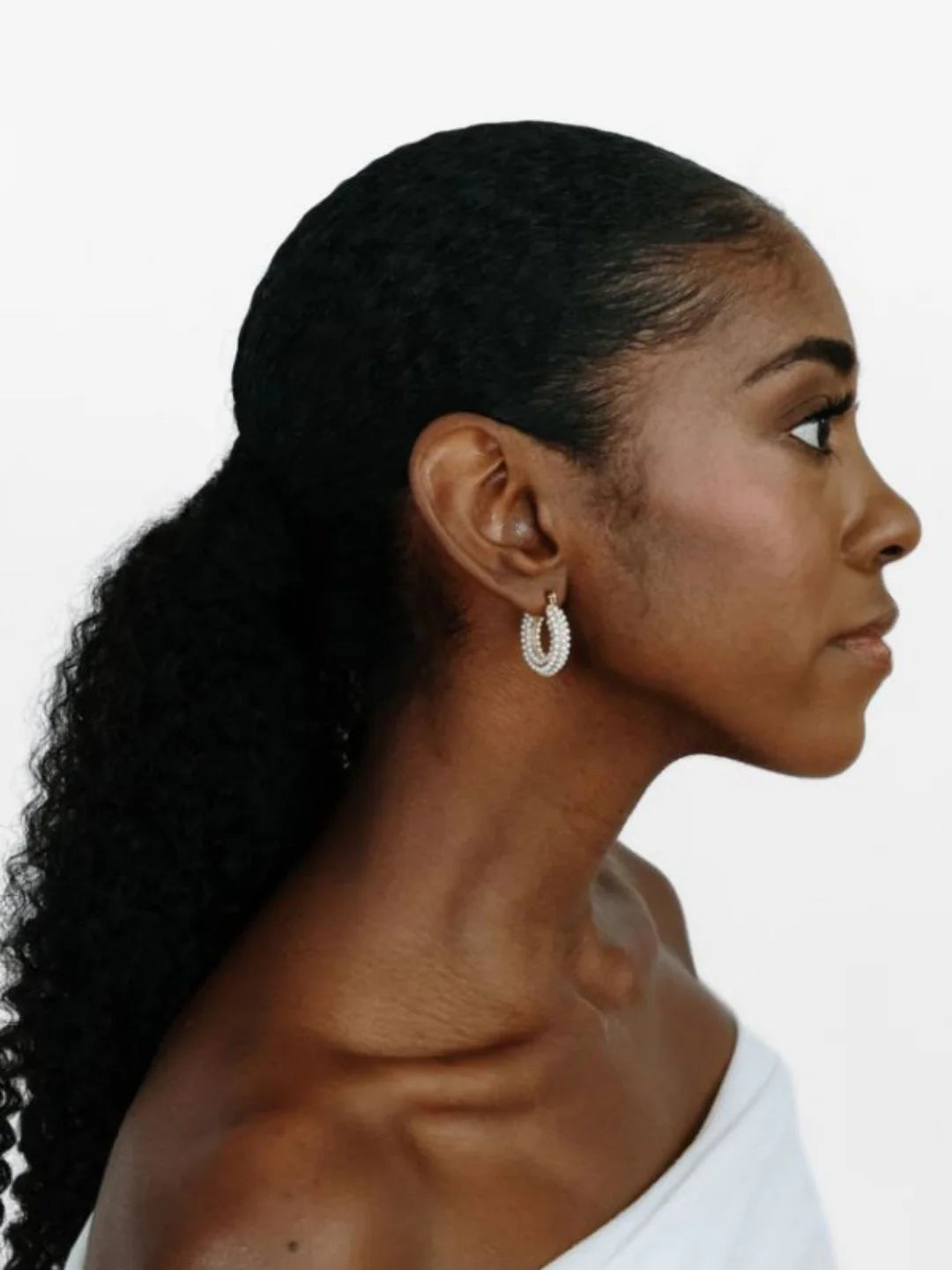 Audrey Hoops - Pearl - Gold