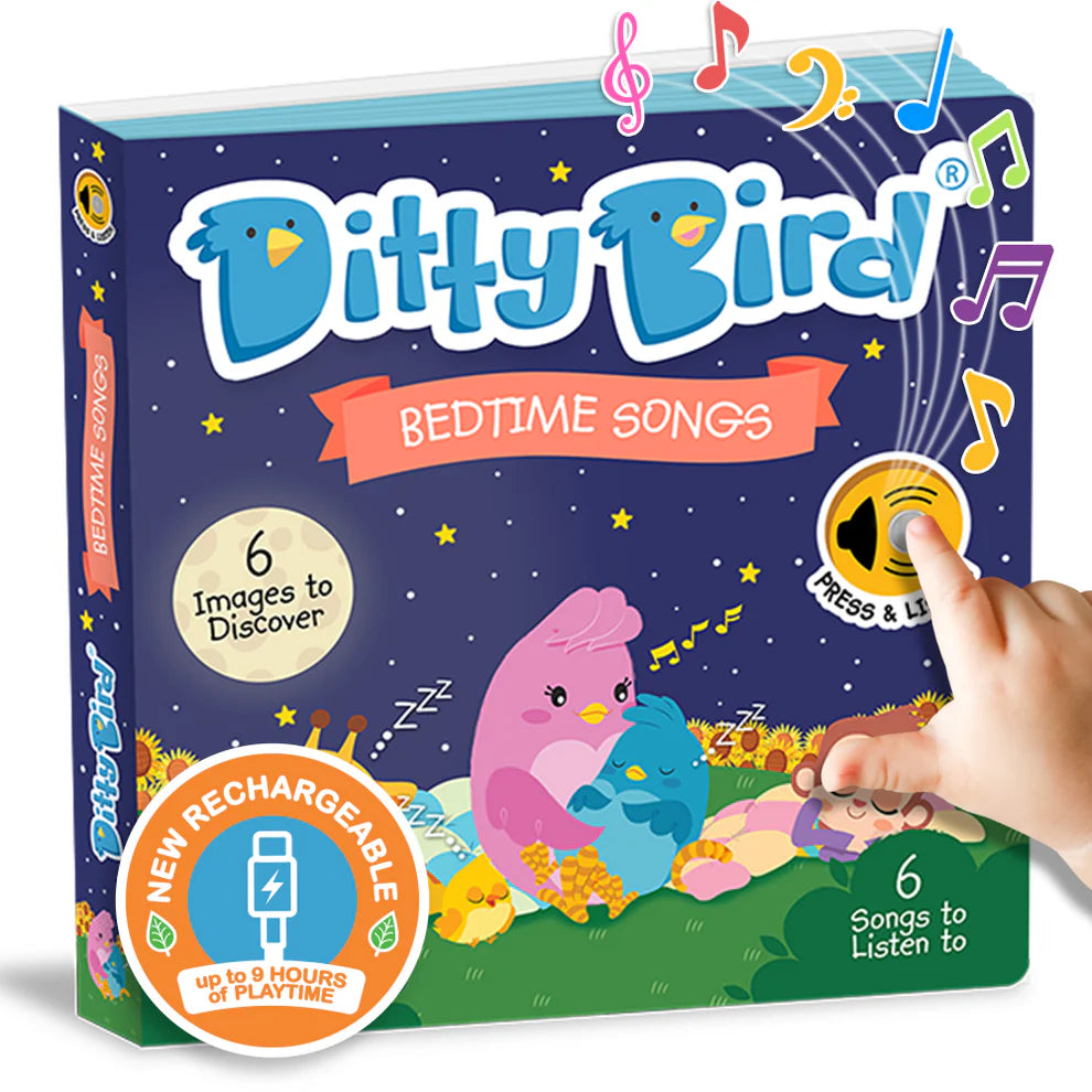 DITTY BIRD-BEDTIME SONGS-RECHARGEABLE MUSICAL BOOK